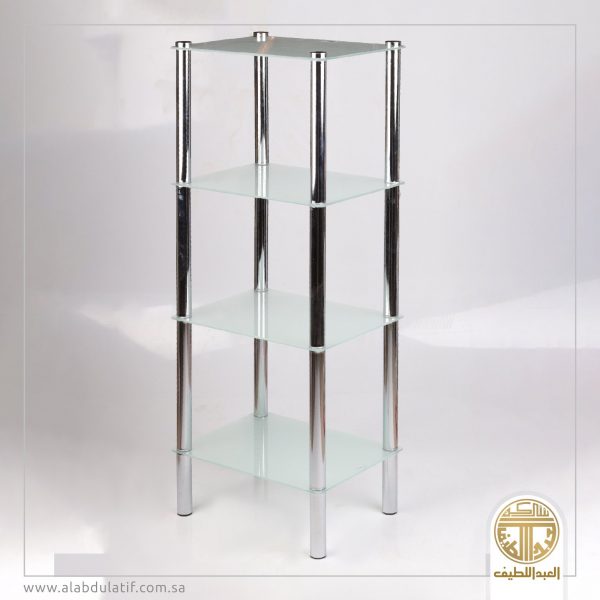 طاولة زجاج 4دور مستطيل ثلجي