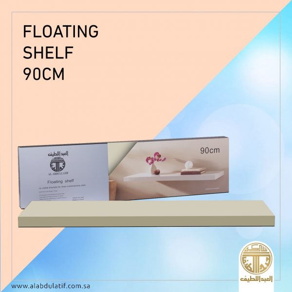 رف خشب ملون مستطيل 90×23