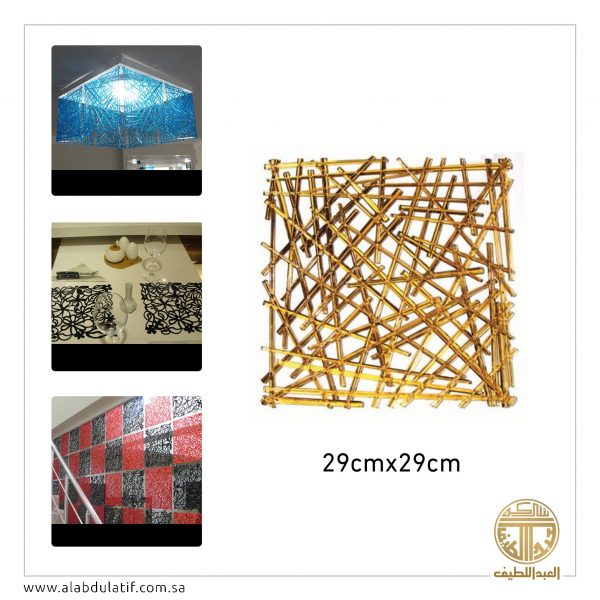 ديكور مربعات ملونه بلاستيك 10 حبات