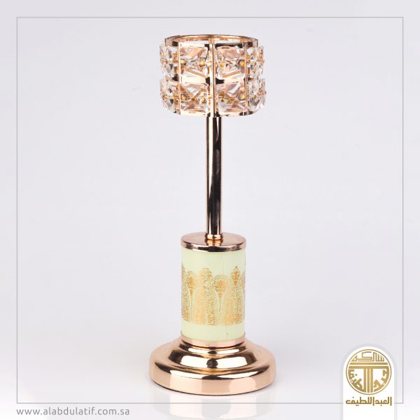 شمعدان بكرستال اخضر