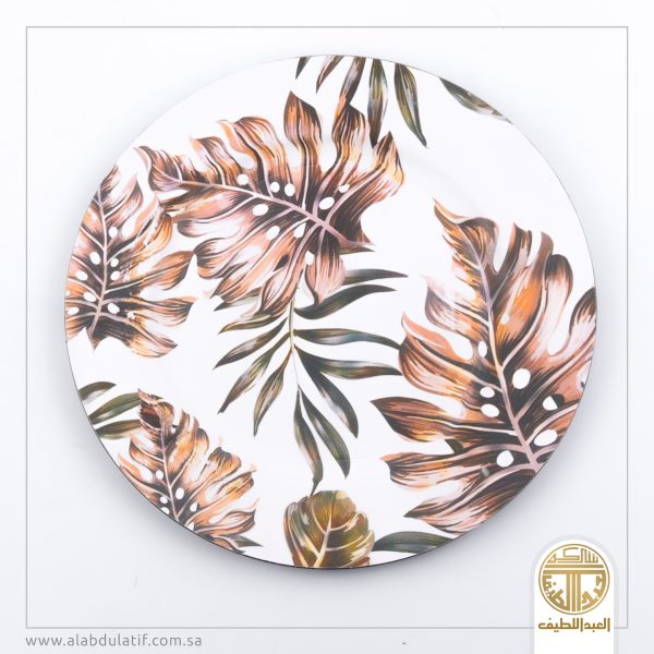 صحن تقديم مدور ملون