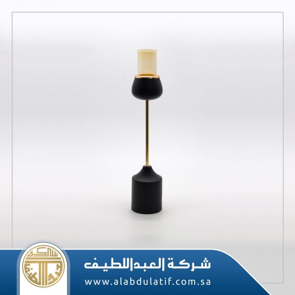 شمعدان حديد ذهبي