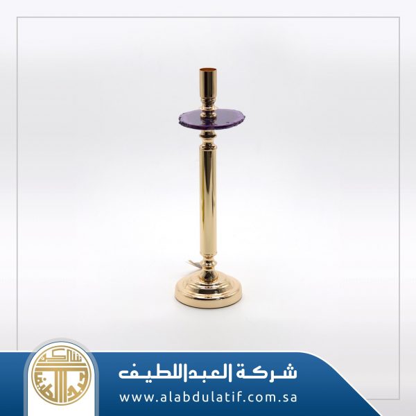 شمعدان بحجر ذهبي