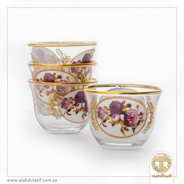 طقم فناجين زجاج 12 حبة تركي