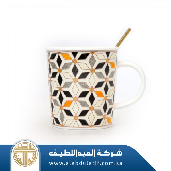 كوب سيراميك بغطاء