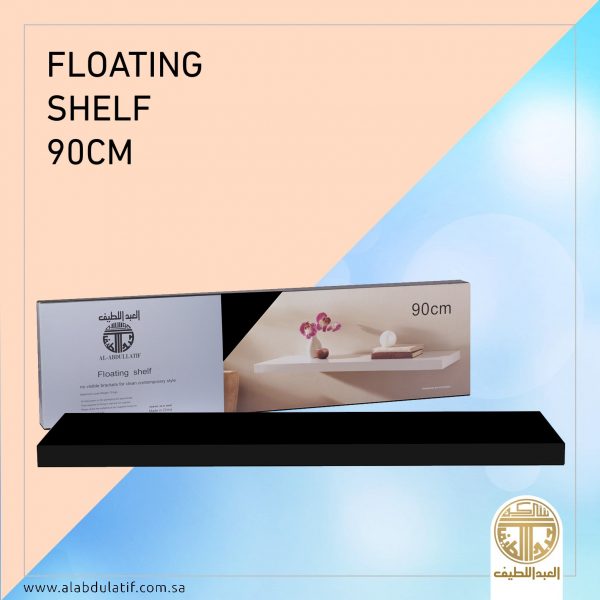 رف خشب ملون مستطيل 90×23