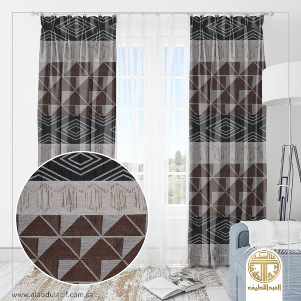 ستائر جاكار طقم 2 حبه138X180