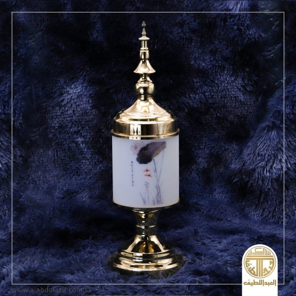 فازه زجاج ذهبي