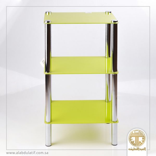 طاولة زجاج 3 أدوار مستطيل اخضر