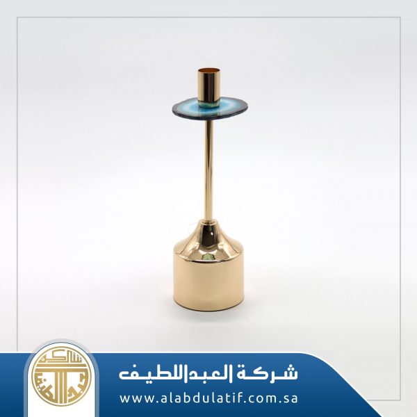 شمعدان بحجر ذهبي