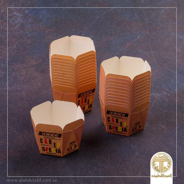 ورق كب كيك سداسي 24 حبة ألوان