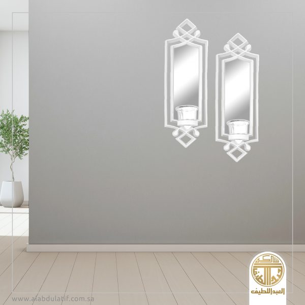 طقم شمعدان بمرايه 2ح