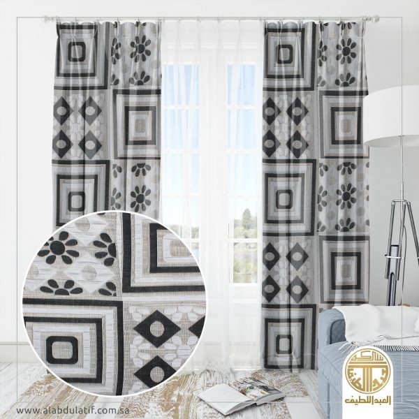 ستائر جاكار طقم 2 حبه138X240