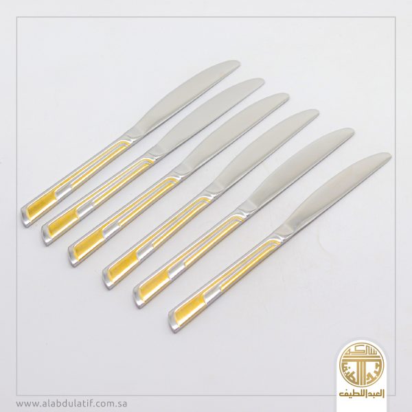 طقم سكاكين استيل 6ح