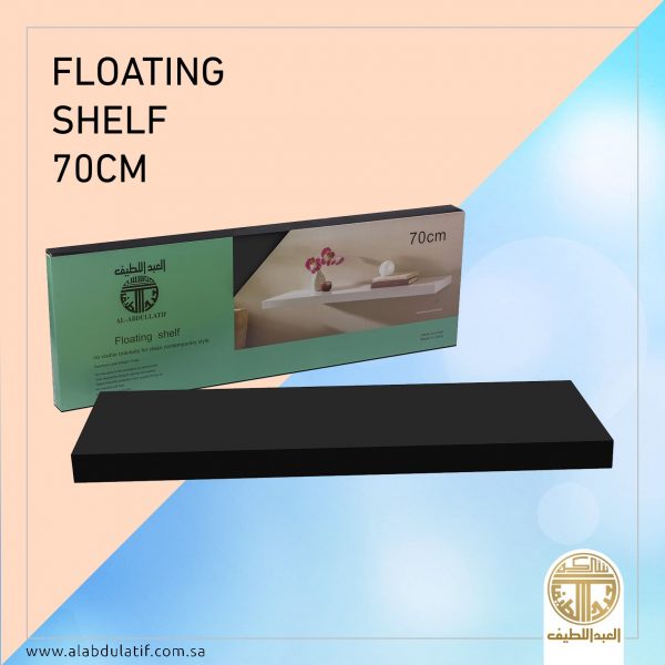 رف خشب ملون مستطيل 70×23