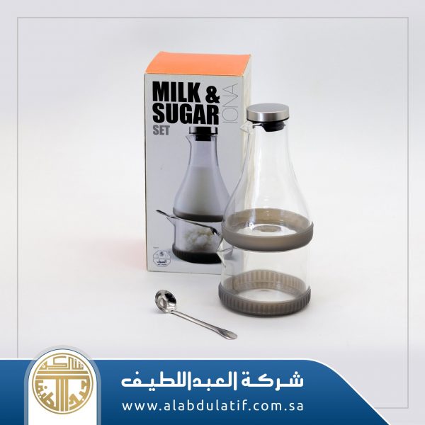 طقم لبانة مع سكرية زجاج