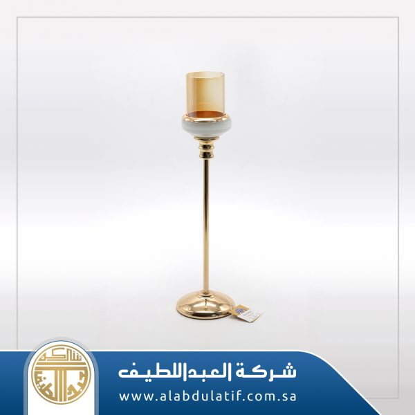 شمعدان ذهبي برخام