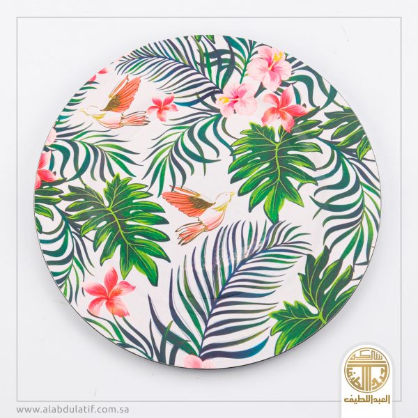 صحن تقديم مدور ملون