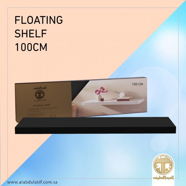 رف خشب ملون مستطيل 100×23