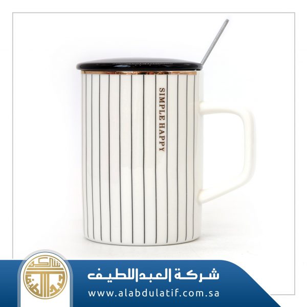 كوب سيراميك بغطاء