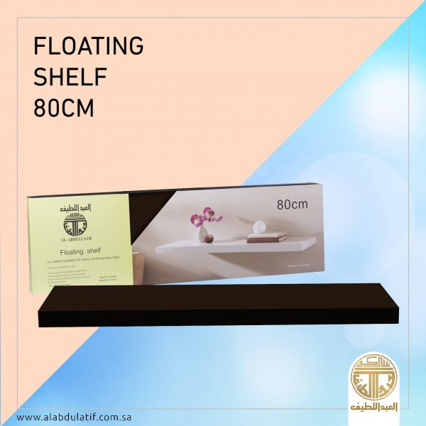 رف خشب ملون مستطيل 80×23