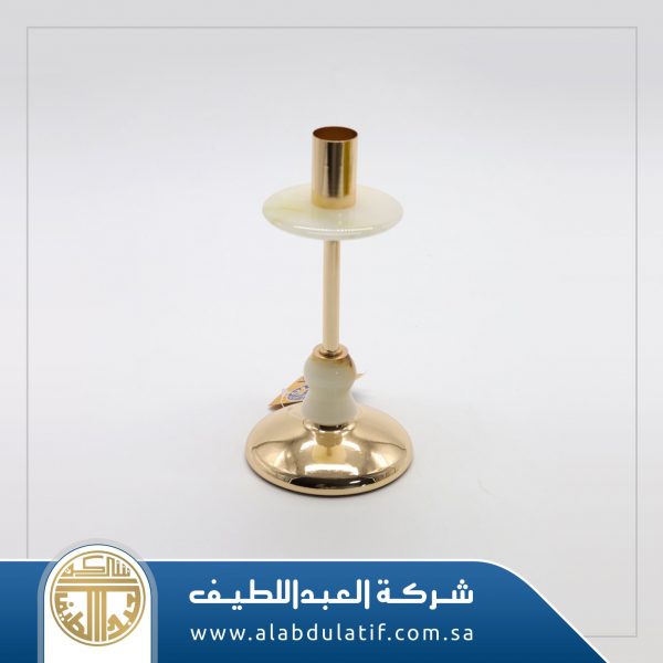 شمعدان ذهبي برخام