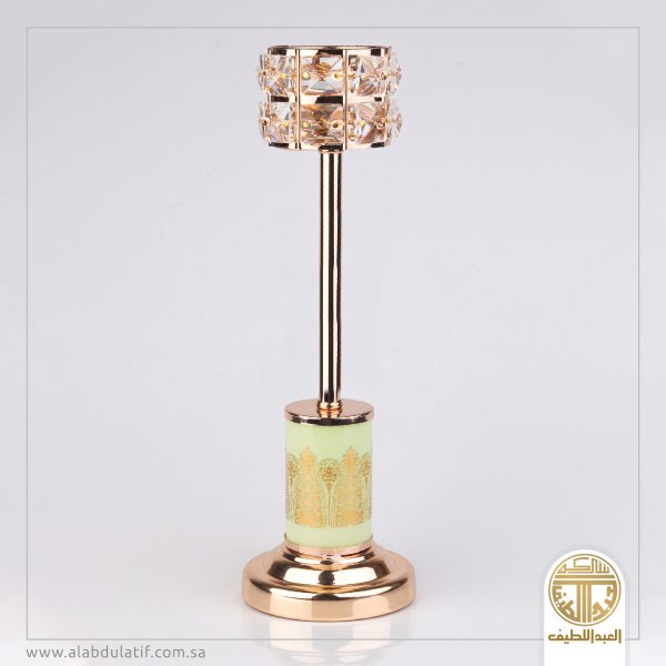 شمعدان بكرستال اخضر