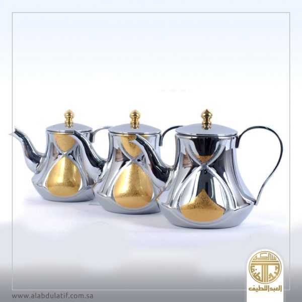 طقم براد النخبه 3 حبات كروم مذهب