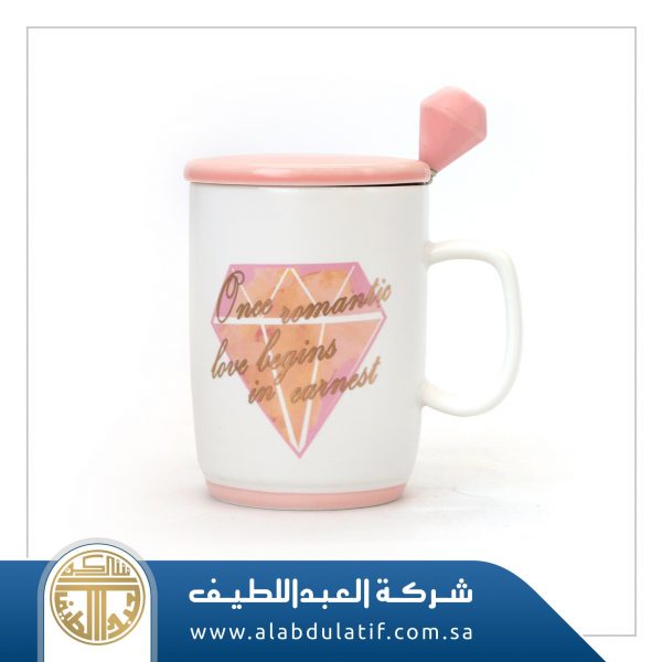 كوب سيراميك بغطاء