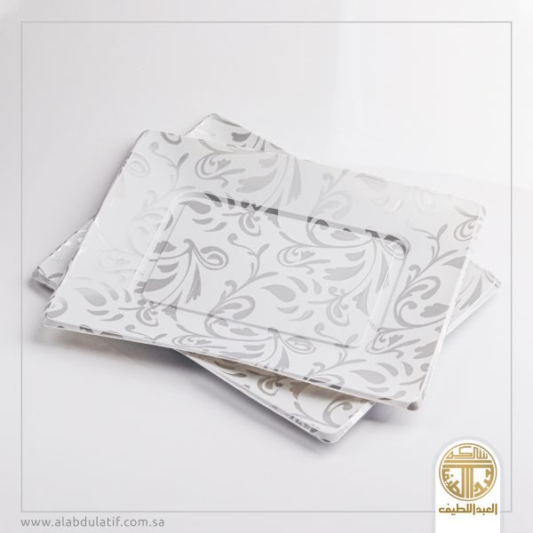 طقم صحون بلاستيك منقوش 6ح