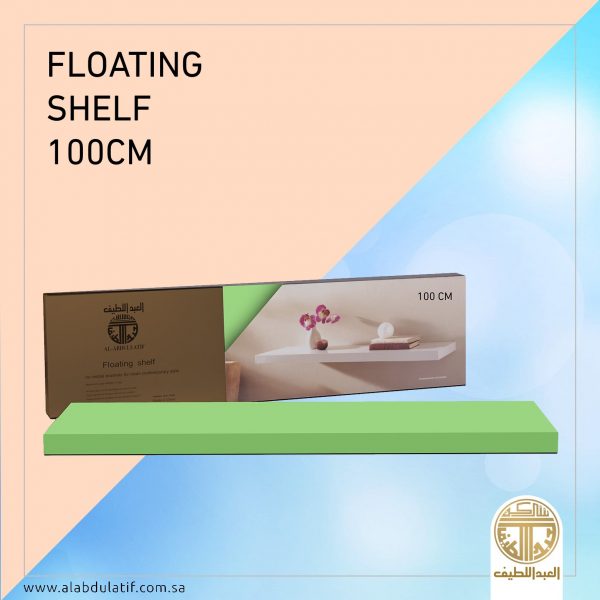 رف خشب ملون مستطيل 100×23