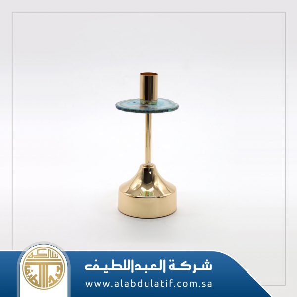 شمعدان بحجر ذهبي