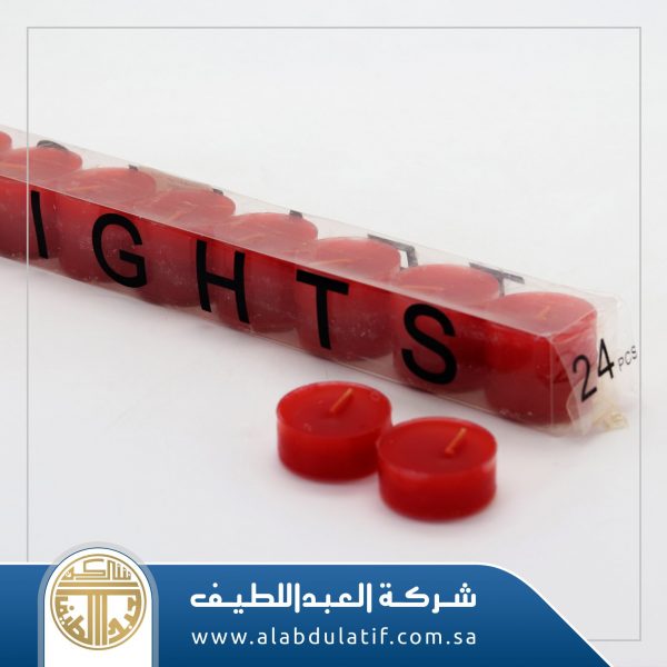 شمع علبة طويله 24 ح ألوان