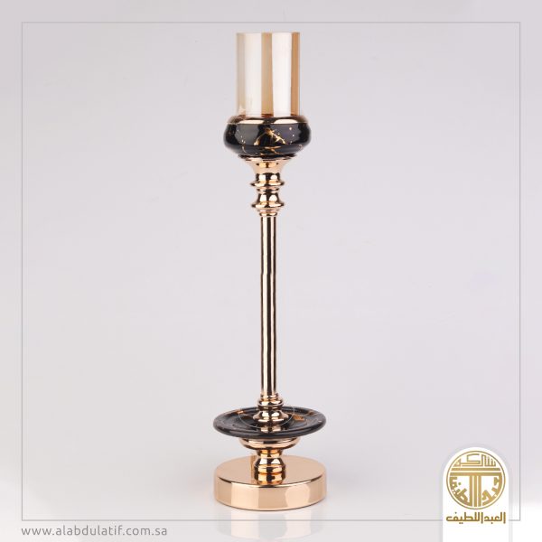 شمعدان ذهبي واسود