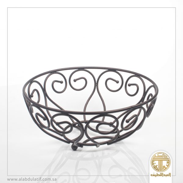 سلة فواكه حديد مدوره