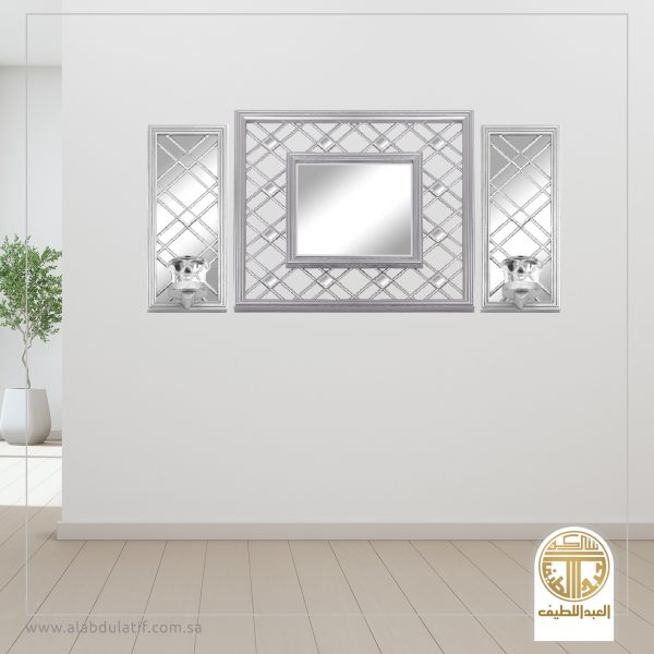 طقم شمعدان بمرايه 2ح