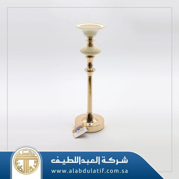 شمعدان برخام ذهبي