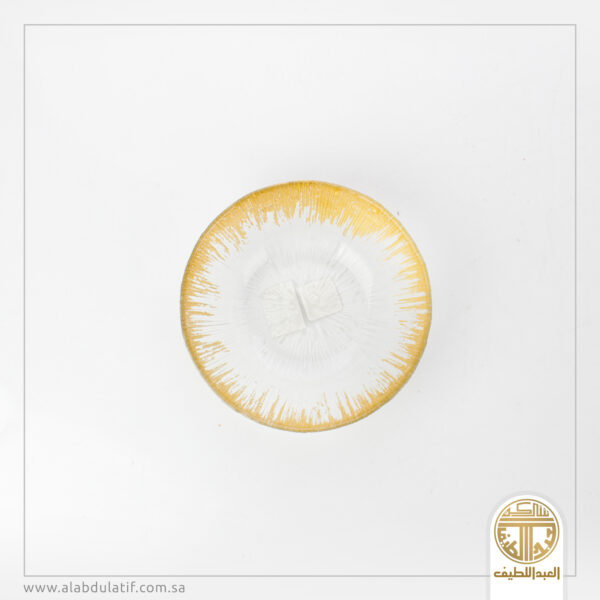 صحن تقديم شفاف محفور