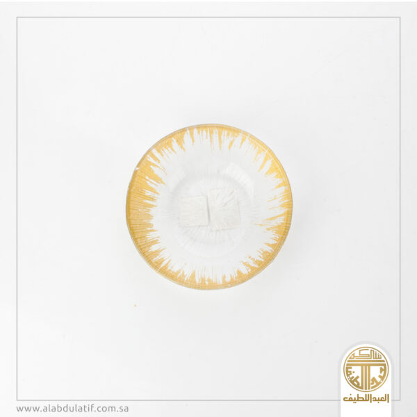 صحن تقديم شفاف محفور