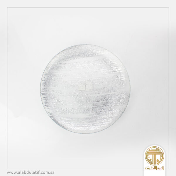 صحن تقديم شفاف محفور