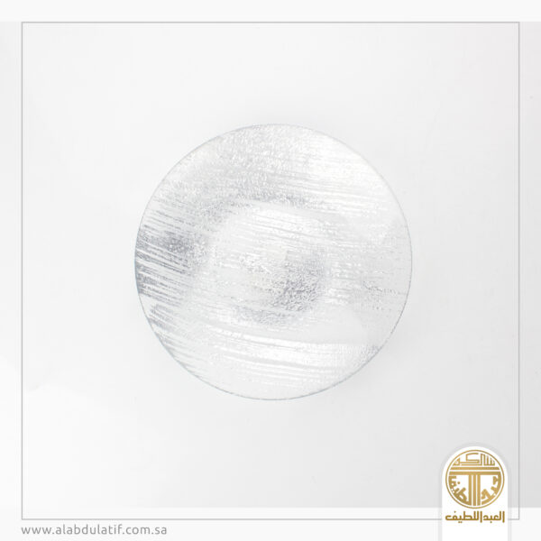 صحن تقديم شفاف محفور