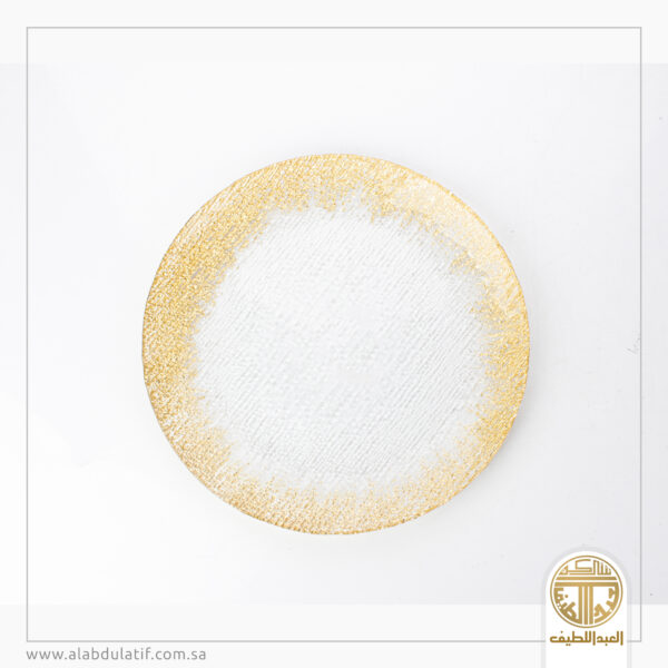 صحن تقديم شفاف محفور