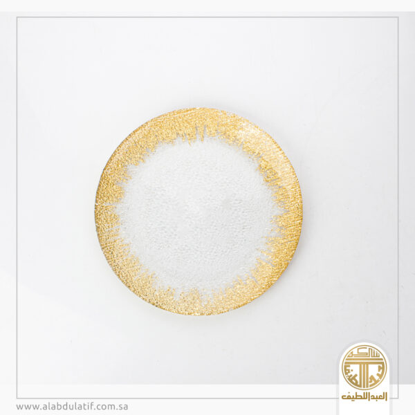 صحن تقديم شفاف محفور