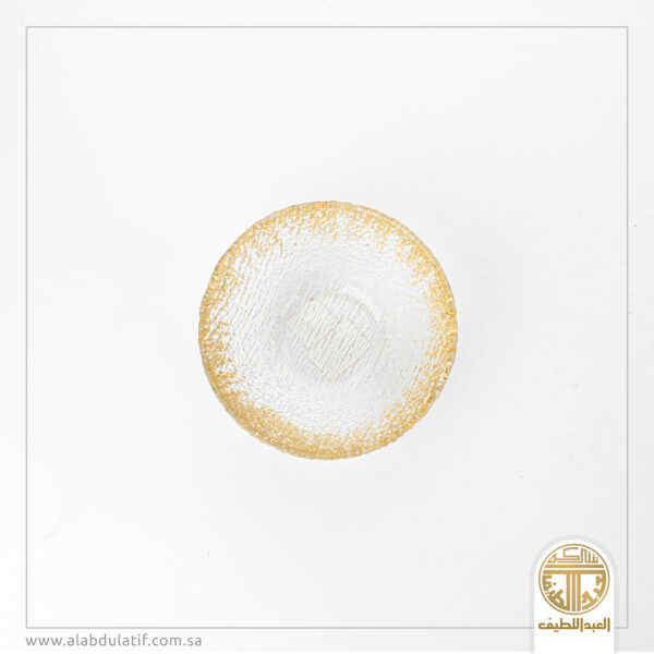 صحن تقديم شفاف محفور