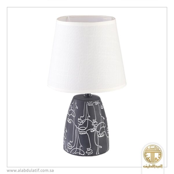 ابجوره سيراميك اسود منقش