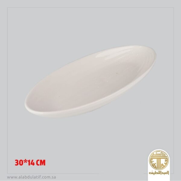 صحن سيراميك بيضاوي 30*14